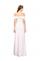 White Off the Shoulder Sleeveless Long Prom Dress Canada Supplier