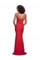 Red Spaghetti Straps Sleeveless Long Evening Prom Gowns Canada Supplier