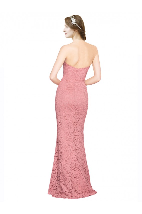 Salmon Strapless Sleeveless Long Evening Prom Gowns Canada Supplier