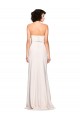 Strapless Sleeveless Stretch Crepe Long Prom Dress Canada Supplier