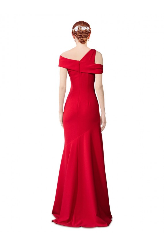 Red Sleeveless Long Bridal Party Dress Canada Supplier