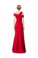 Red Sleeveless Long Bridal Party Dress Canada Supplier