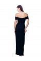 Black Sweetheart Sleeveless Stretch Crepe Long Prom Dress Canada Supplier