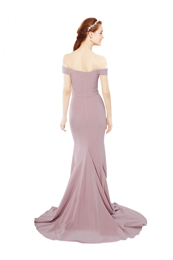 Dusty Pink Sweetheart Sleeveless Sweep Train Sexy Prom Dress Canada Supplier