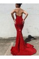 Burgundy Sweetheart Sleeveless Court Train Long Prom Dress Canada Supplier