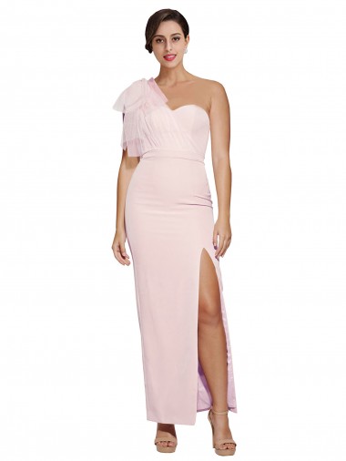 Pink Sweetheart Sleeveless Low Back Long Prom Dresses Canada Supplier