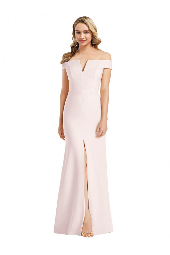 Pink V-Neck Sleeveless Long Sexy Prom Dress Canada Supplier
