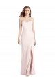 Pink Strapless Sleeveless Low Back Long Prom Dress Canada Supplier
