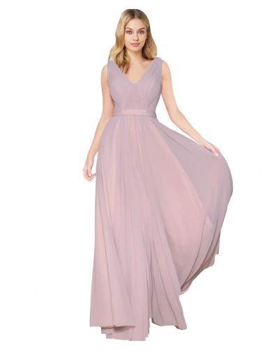 Primrose High Neck Sleeveless V-Back Long Prom Dress Canada Supplier
