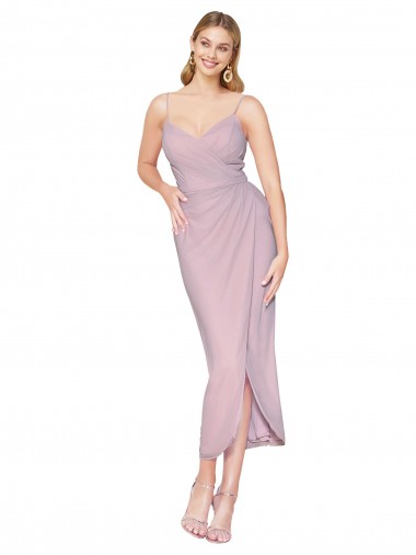 Primrose High Neck Sleeveless V-Back Knee Length Sexy Prom Dress Canada Supplier