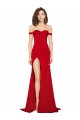 Red Sweetheart Sleeveless Silky Satin Long Prom Dress Canada Supplier