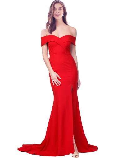 Red Sweetheart Sleeveless Long Prom Dresses Canada Supplier