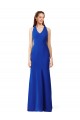 Royal Blue V-Neck Sleeveless Long Mermaid Prom Dress Canada Supplier