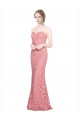 Salmon Strapless Sleeveless Long Evening Prom Gowns Canada Supplier