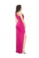 Fuchsia One Shoulder Sleeveless Long Sexy Prom Dress Canada Supplier