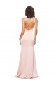 Pink One Shoulder Sleeveless Long Sheath Prom Dress Canada Supplier