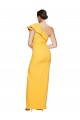 Saffron One Shoulder Sleeveless Long Prom Dress Canada Supplier