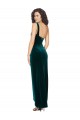 Dark Green One Shoulder Sleeveless Low Back Long Prom Dress Canada Supplier