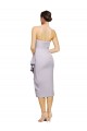 Arctic Lilac Strapless Sleeveless Low Back Cocktail Length Prom Dress Canada Supplier