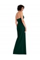 Midnight Green Strapless Sleeveless Low Back Long Prom Dress Canada Supplier