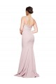 Mauve Strapless Sleeveless Low Back Sweep Train Prom Dress Canada Supplier