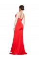 Red Strapless Sleeveless Low Back Long Prom Dress Canada Supplier