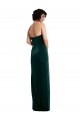 Dark Green Strapless Sleeveless Low Back Long Sexy Prom Dress Canada Supplier