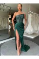 Strapless Sleeveless Sweep Train Prom Prom Dress Canada Supplier