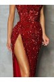Burgundy Strapless Sleeveless Long Prom Dress Canada Supplier