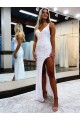 V-Neck Sleeveless Long Prom Dress Canada Supplier