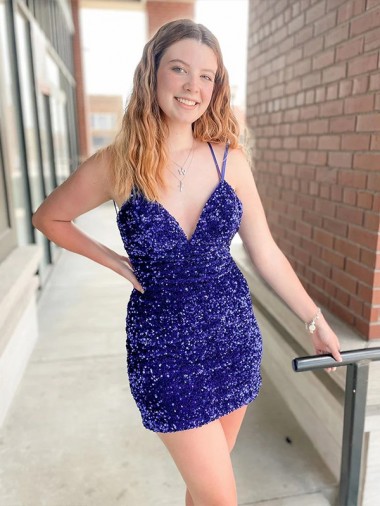 V-Neck Sleeveless Short Homecoming Prom Dress Canada Supplier