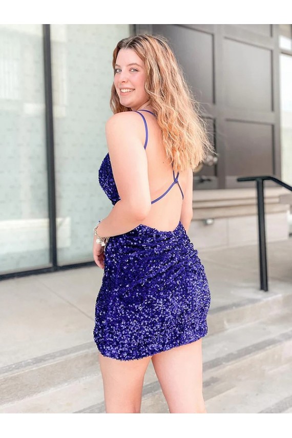 V-Neck Sleeveless Short Homecoming Prom Dress Canada Supplier