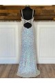 V-Neck Sleeveless Sweep Train Prom Prom Dress Canada Supplier