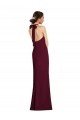Burgundy Gold Halter Neck Sleeveless Open Back Long Prom Dress Canada Supplier