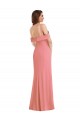Hot Pink One Shoulder Sleeveless Low Back Long Prom Dress Canada Supplier