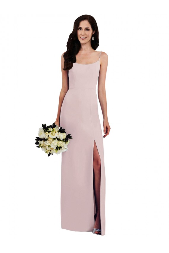 Spaghetti Straps Sleeveless V-Back Long Prom Dress Canada Supplier