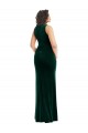 Dark Green Square Neck Sleeveless Long Trumpet Prom Dress Canada Supplier