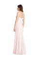 Pink Strapless Sleeveless Low Back Long Prom Dress Canada Supplier