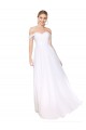 White High Neck Sleeveless Soft Chiffon Long Prom Dress Canada Supplier