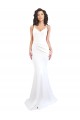 White High Neck Sleeveless Low Back Long Sexy Prom Dress Canada Supplier
