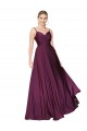 Wild Berry High Neck Sleeveless V-Back Long Prom Dress Canada Supplier
